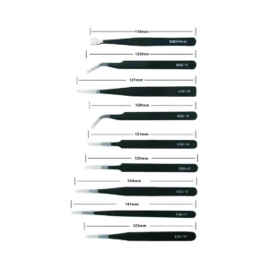 ESD pramoninių pincetų rinkinys 4 Tweezers set 4