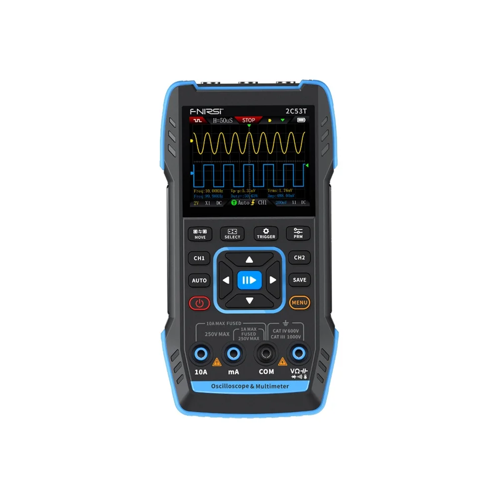 FNIRSI 2C53T 3-in-1 portable oscilloscope multimeter signal generator 1 FNIRSI 2C53T 3-in-1 portable oscilloscope multimeter signal generator