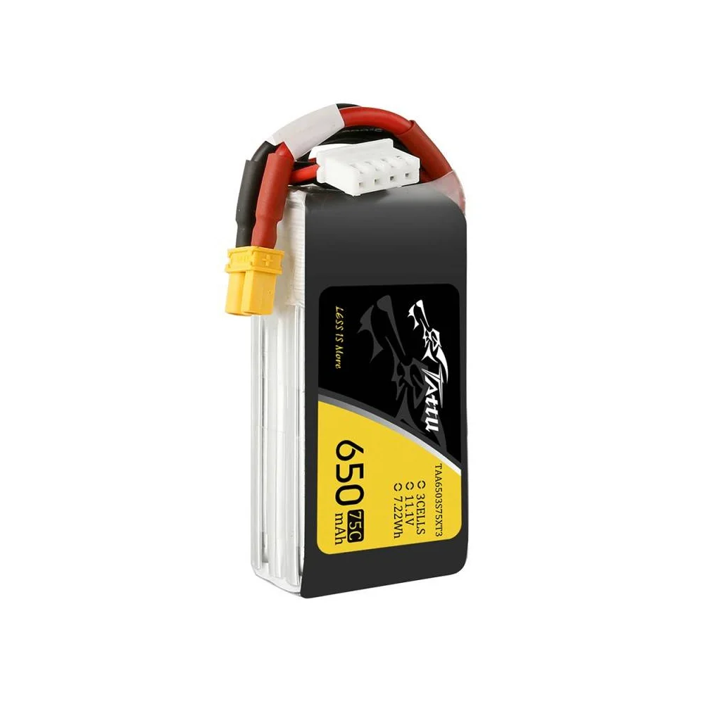 Battery Tattu 650mAh 11,1V 75C 3S1P 4 Battery Tattu 650mAh 11,1V 75C 3S1P
