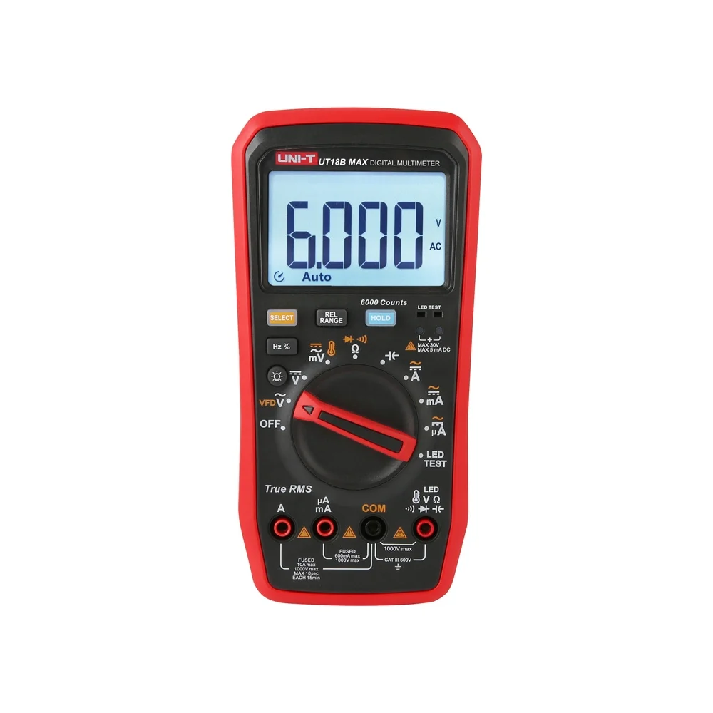 Uni-T True RMS UT18B MAX Digital Multimeter 1 Uni-T True RMS UT18B MAX Digital Multimeter