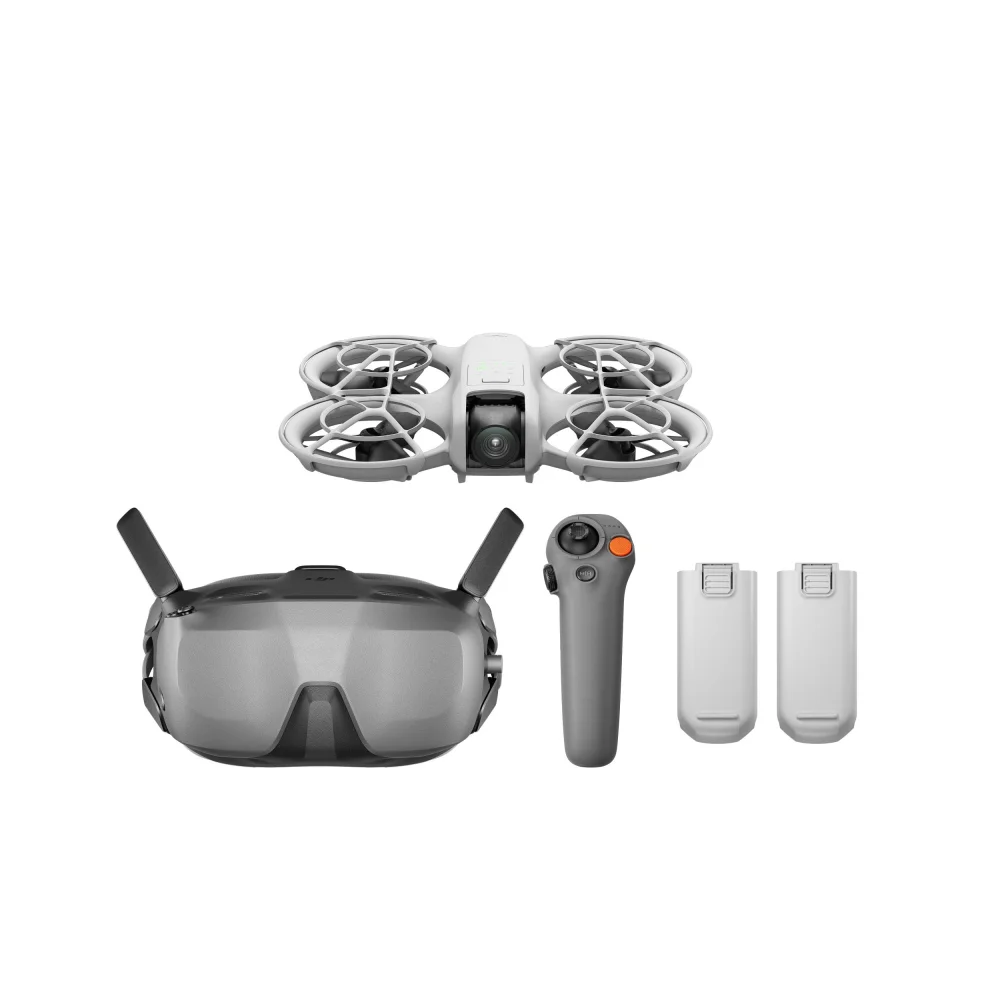 Used with DJI Neo to achieve immersive flight in first-person view.When used with DJI RC Motion 3, you can treat RC Motion 3 as an AR cursor to navigate the menu on the goggles' screen. Users can navigate the goggles menu with RC Motion 3 i... 1 Used with DJI Neo to achieve immersive flight in first-person view.When used with DJI RC Motion 3, you can treat RC Motion 3 as an AR cursor to navigate the menu on the goggles' screen. Users can navigate the goggles menu with RC Motion 3 i...