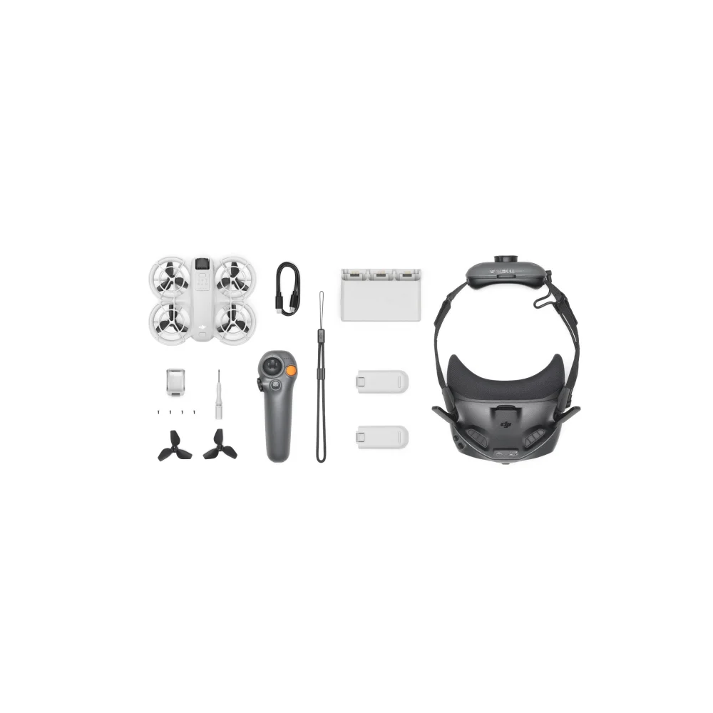 Used with DJI Neo to achieve immersive flight in first-person view.When used with DJI RC Motion 3, you can treat RC Motion 3 as an AR cursor to navigate the menu on the goggles’ screen. Users can navigate the goggles menu with RC Motion 3 i… 3 Used with DJI Neo to achieve immersive flight in first-person view.When used with DJI RC Motion 3, you can treat RC Motion 3 as an AR cursor to navigate the menu on the goggles' screen. Users can navigate the goggles menu with RC Motion 3 i...