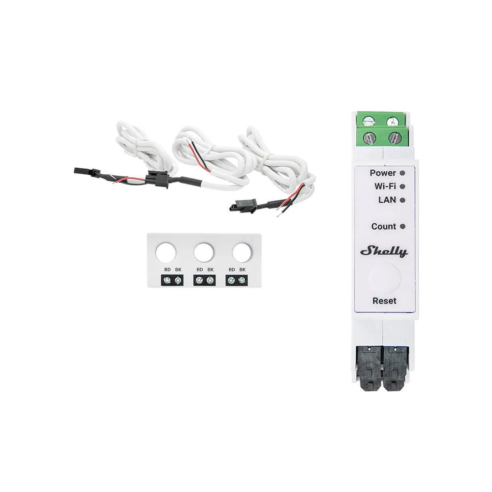 Shelly Pro 3EM-3CT63 WIFI 1/3-way power consumption meter 1 Shelly Pro 3EM-3CT63 WIFI 1/3-way power consumption meter