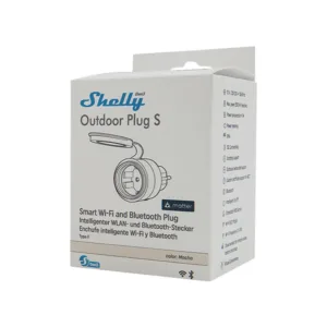 Shelly Plug S MTR Gen3 IP44 12A smart outdoor outlet