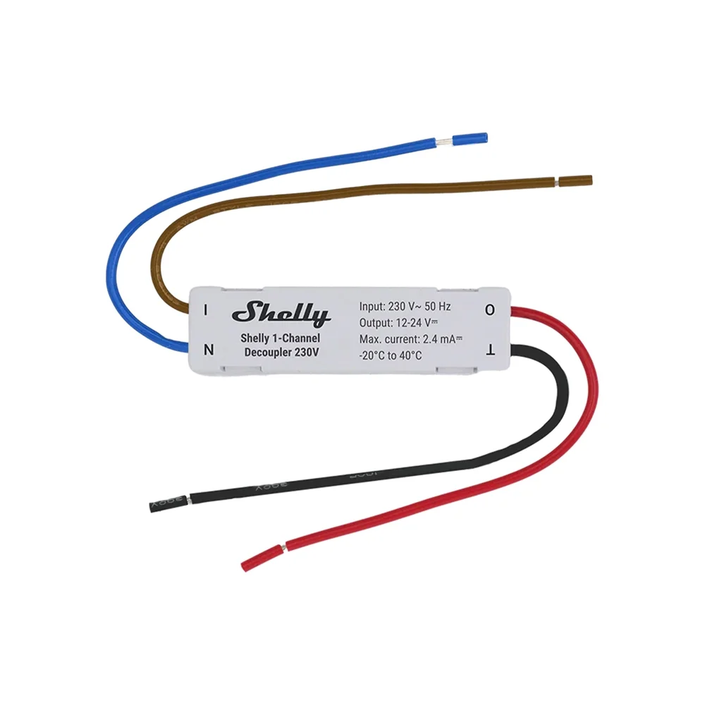 Shelly Decoupler 1-channel decoupler 230V 6 Shelly Decoupler 1-channel decoupler 230V